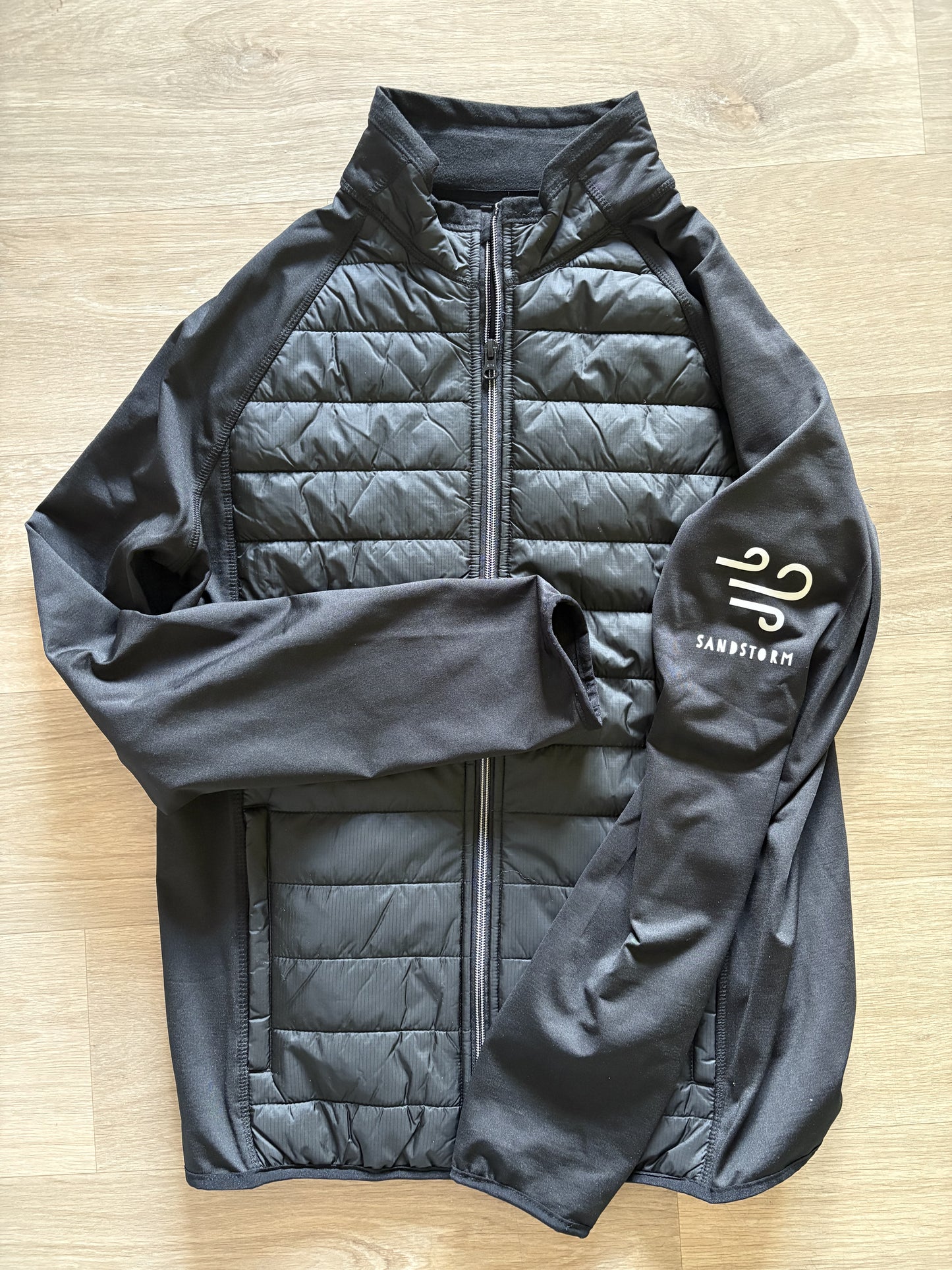 Veste bi-matière Noir