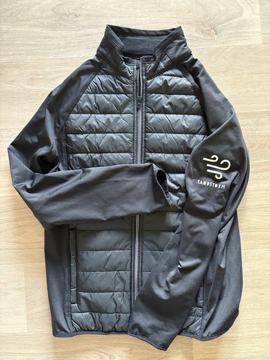 Veste bi-matière Noir